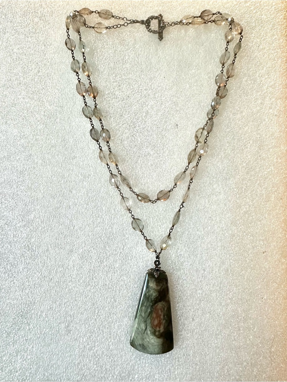 Agate & Fluorite Necklace by Sage Machado Jewelry